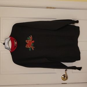 Xmas sweatshirt with cardinal